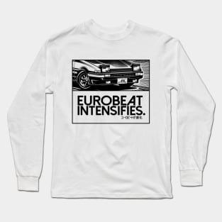 EUROBEAT INTENSIFIES - AE86 Trueno PD Long Sleeve T-Shirt